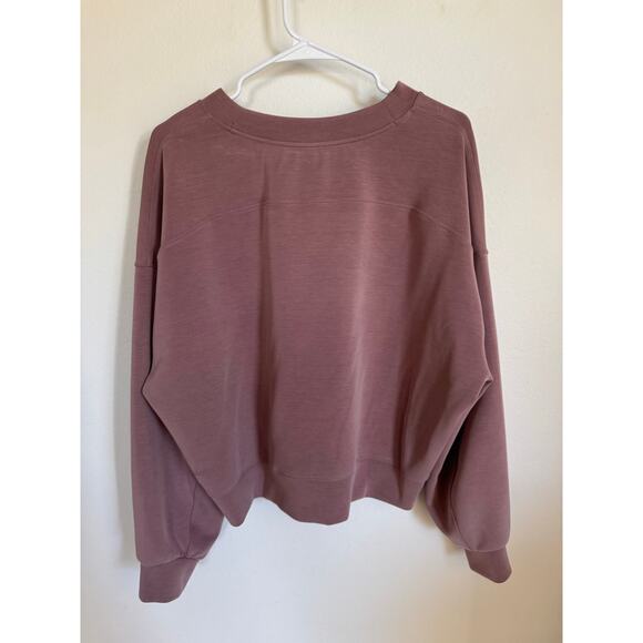 Lululemon Perfectly Oversized Cropped Crew Softstreme Sweatshirt TwilightRose 10 - Picture 5 of 9